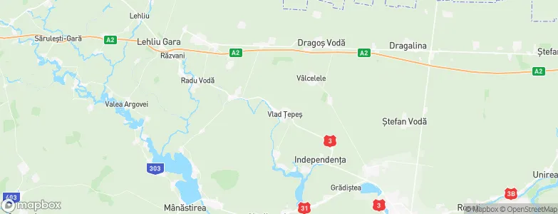 Vlad Ţepeş, Romania Map