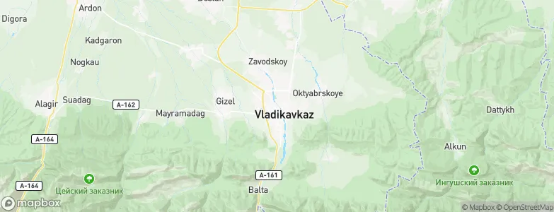 Vladikavkaz, Russia Map