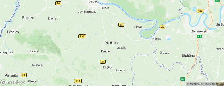 Vladimirci, Serbia Map