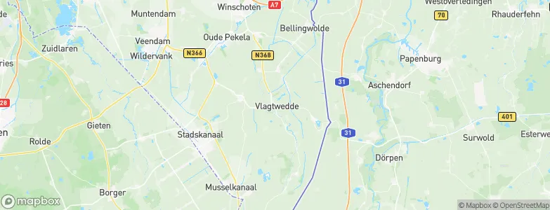 Vlagtwedde, Netherlands Map