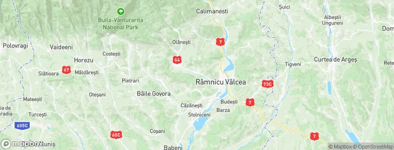 Vlădeşti, Romania Map