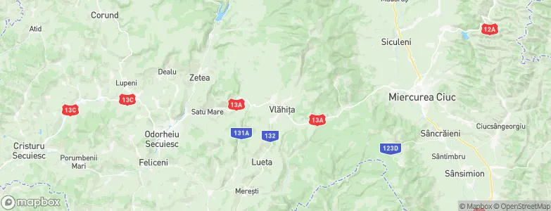 Vlăhiţa, Romania Map