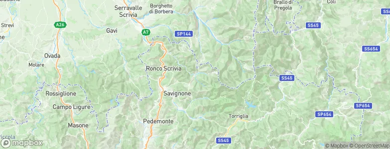 Vobbia, Italy Map