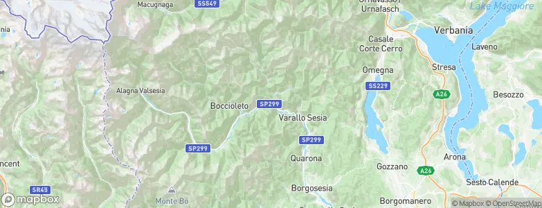 Vocca, Italy Map