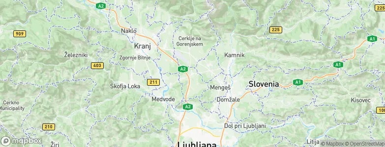 Vodice, Slovenia Map