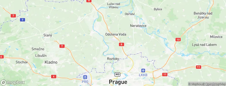 Vodochody, Czechia Map