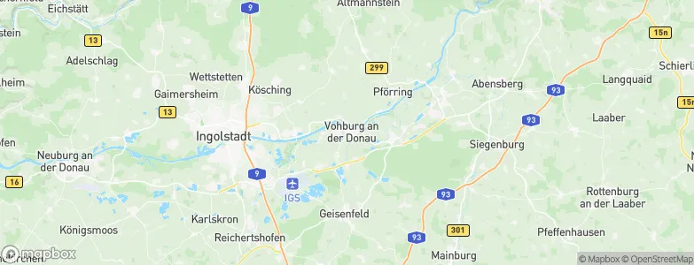 Vohburg an der Donau, Germany Map