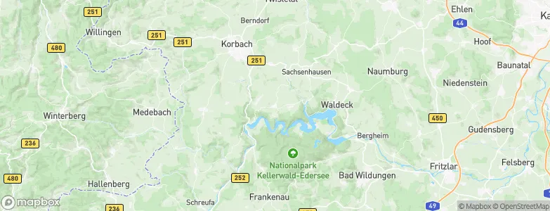 Vöhl, Germany Map