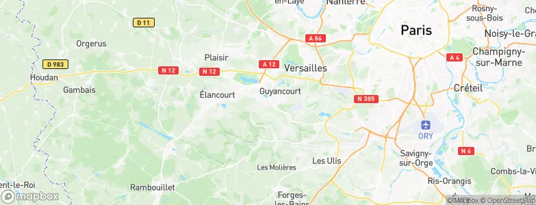 Voisins-le-Bretonneux, France Map