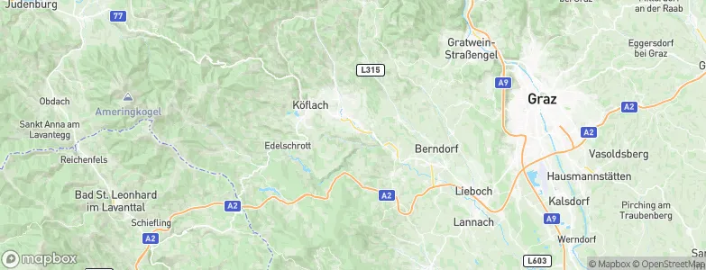 Voitsberg, Austria Map
