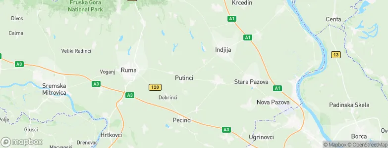 Vojvodina, Serbia Map
