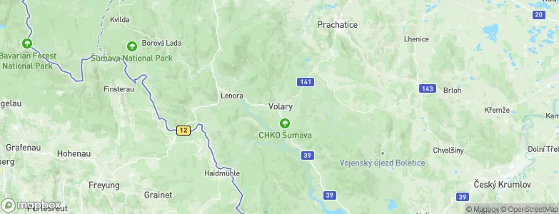 Volary, Czechia Map