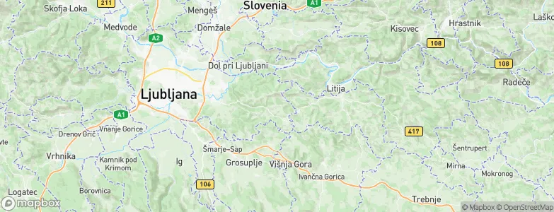 Volavlje, Slovenia Map