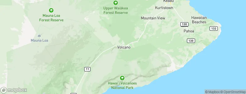 Volcano Village, United States Map
