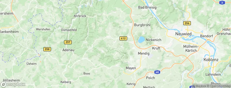 Volkesfeld, Germany Map