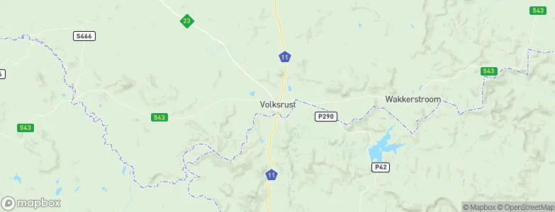 Volksrust, South Africa Map