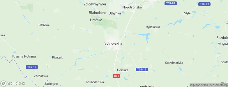 Volnovakha, Ukraine Map