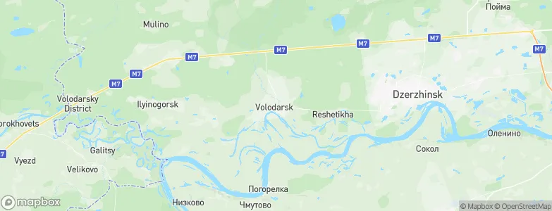 Volodarsk, Russia Map