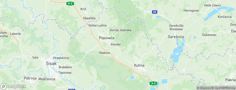 Voloder, Croatia Map