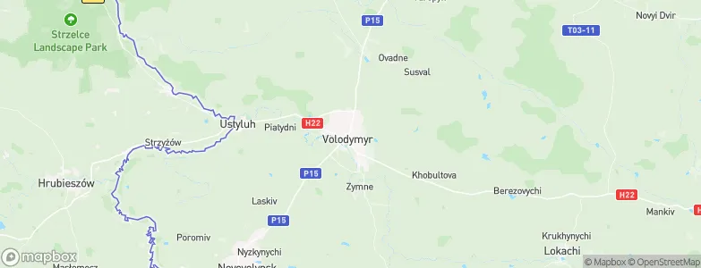 Volodymyr-Volynskyi, Ukraine Map