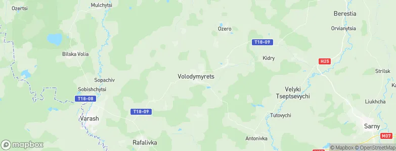 Volodymyrets’, Ukraine Map