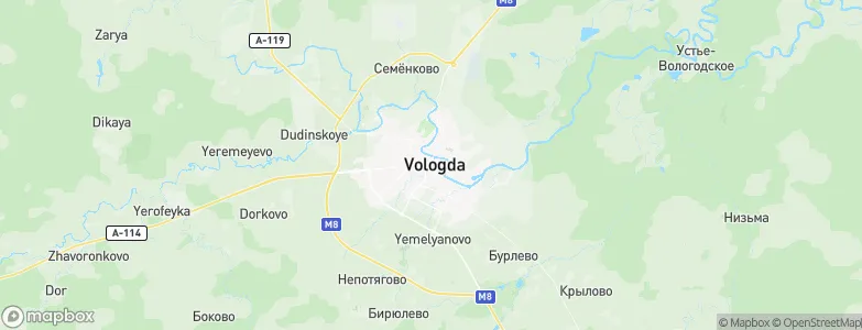 Vologda, Russia Map