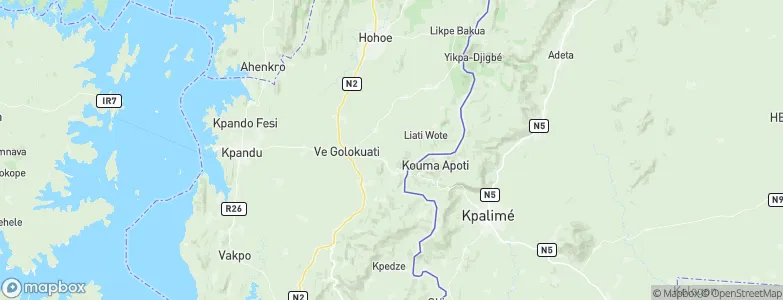 Volta Region, Ghana Map