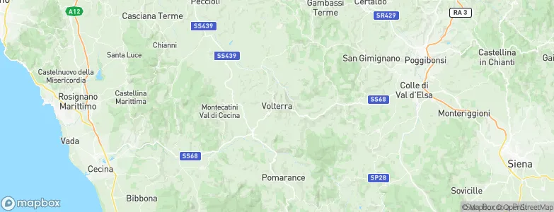 Volterra, Italy Map