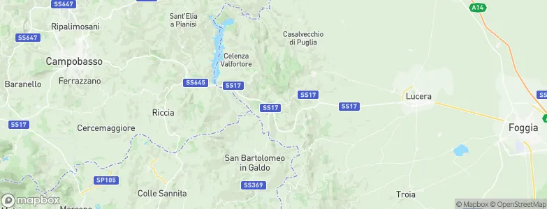 Volturara Appula, Italy Map