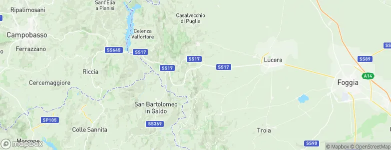 Volturino, Italy Map