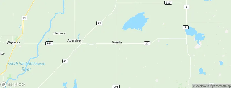 Vonda, Canada Map