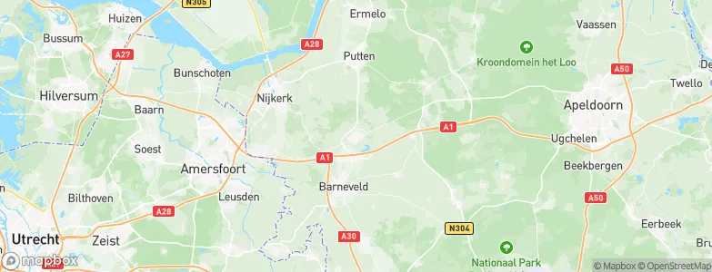 Voorthuizen, Netherlands Map