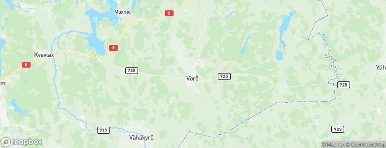 Vörå, Finland Map