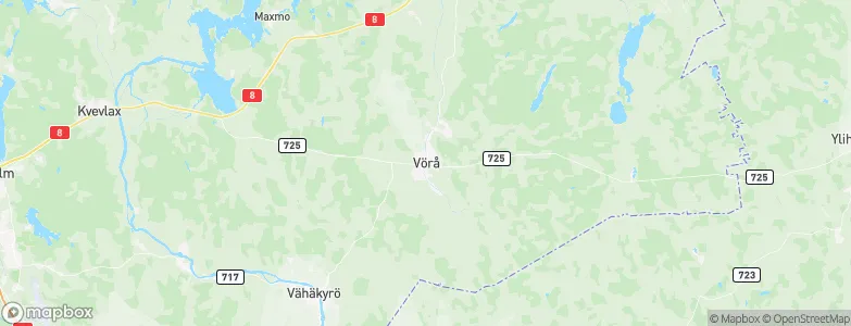 Vörå, Finland Map