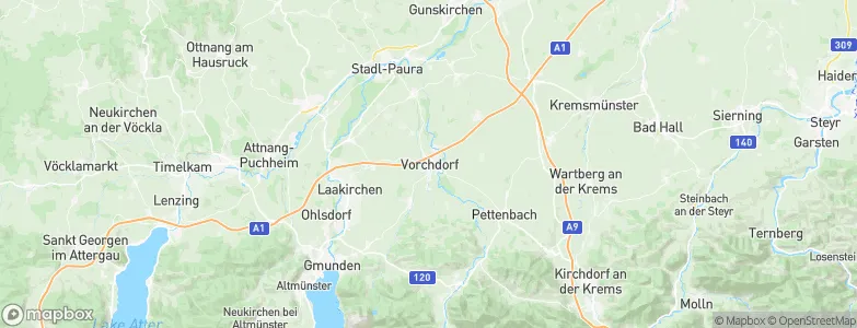 Vorchdorf, Austria Map