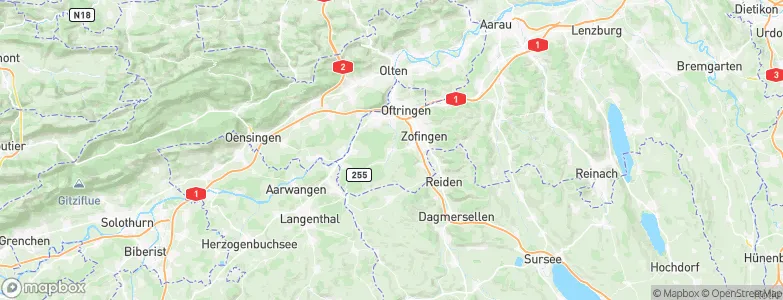 Vordemwald, Switzerland Map