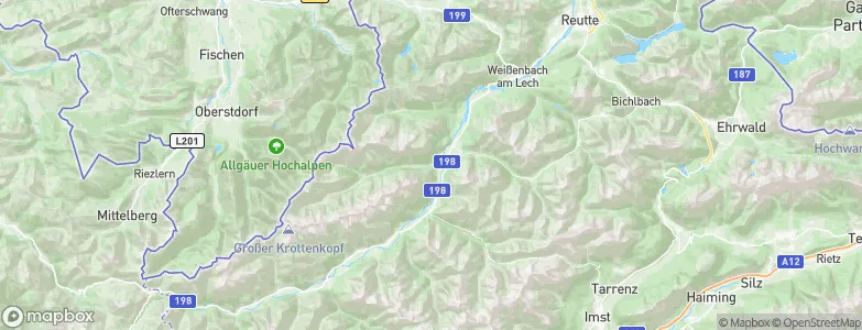 Vorderhornbach, Austria Map
