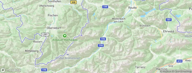 Vorderhornbach, Austria Map
