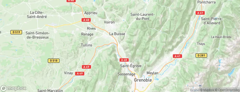 Voreppe, France Map
