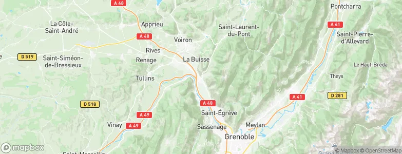 Voreppe, France Map