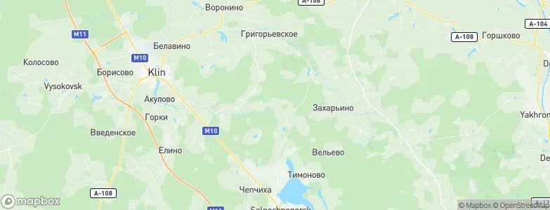 Vorob’yëvo, Russia Map