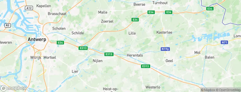 Vorselaar, Belgium Map