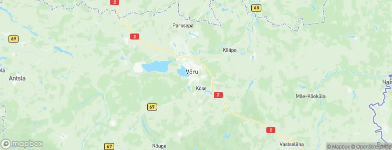 Võru, Estonia Map