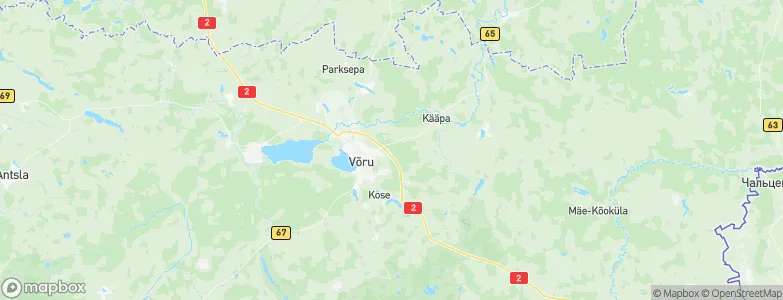Võrumaa, Estonia Map