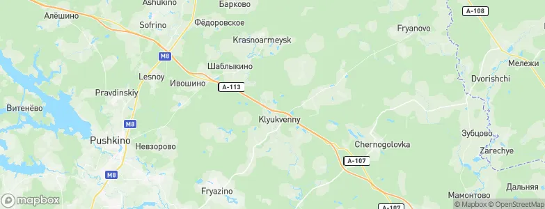 Vorya-Bogorodskoye, Russia Map