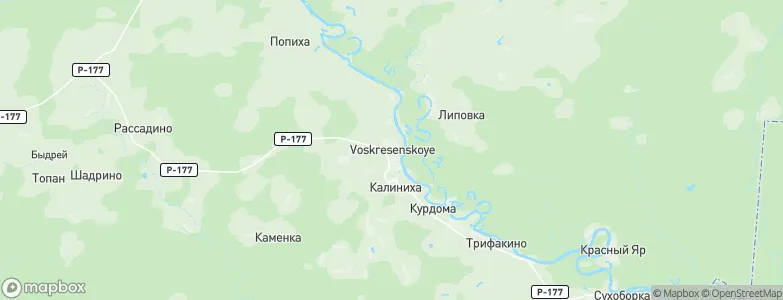 Voskresenskoye, Russia Map