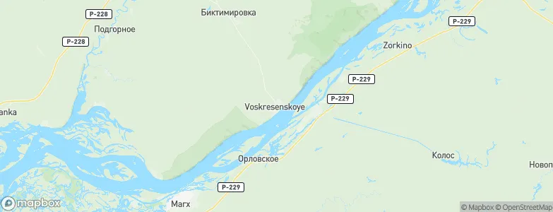 Voskresenskoye, Russia Map