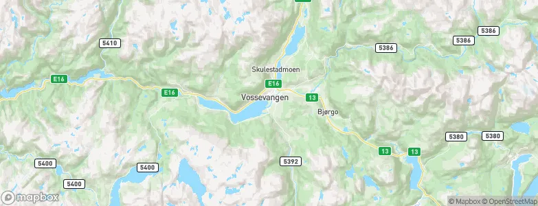 Voss, Norway Map