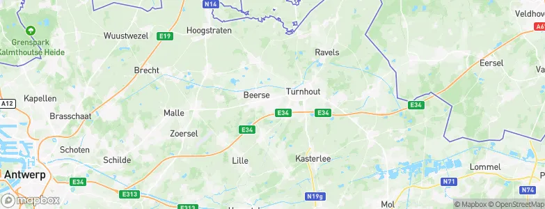 Vosselaar, Belgium Map