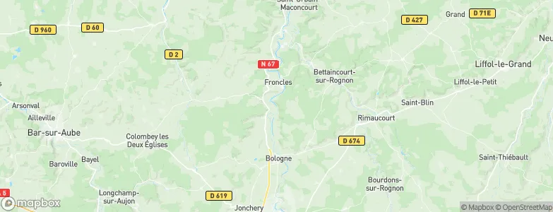 Vouécourt, France Map